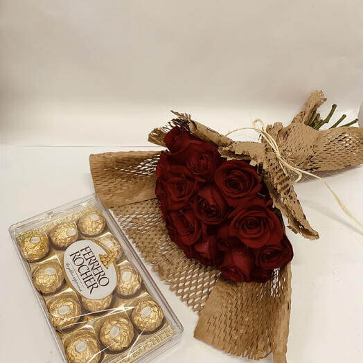 Combo: Flores e Chocolate